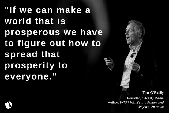 newprofit's tweet photo. At #NPGoL, @timoreilly, Founder and CEO of @OReillyMedia and Author of 'WTF? What's the Future and Why It's Up to Us,' gave a keynote address on the #FutureofWork and what we need to do to ensure it is an equitable one. Click here to watch the full keynote https://t.co/dxAZMx0jzc https://t.co/ATZAWnfqyj