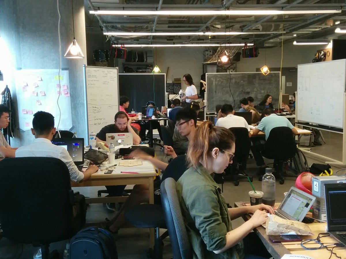 tonyhiguchi's tweet photo. So early in the morning, but our @CriticalHitMTL participants are already working hard for tomorrow's playtest at 5pm! https://t.co/Skljxj0sTI https://t.co/Ps5fzJ2MkH