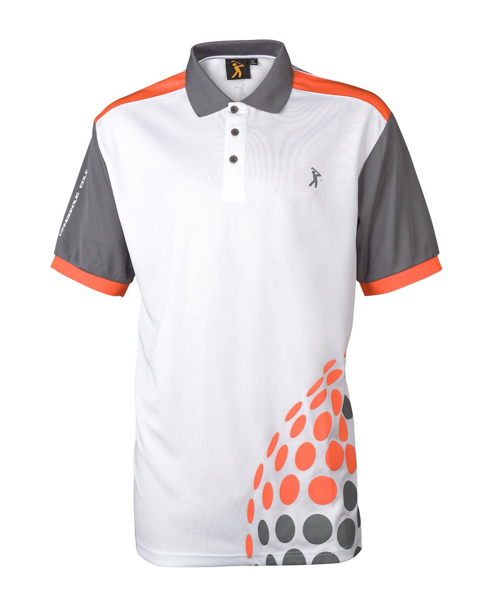 DangerousGolf's tweet photo. ***COMPETITION*** It's @PGAChampionship week! Up for grabs this week is the new White/Orange D.I.M.P Polo and Shorts! For your chance to win, COMMENT with the winning score, FOLLOW @DangerousGolf and RETWEET this tweet. Entries close Saturday night, with winner picked Monday! https://t.co/IqARBR6oTc