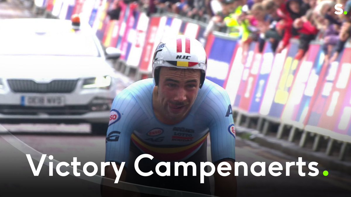 BAM! De 10e medaille voor ons land is een feit. <a href="/VCampenaerts/">Victor Campenaerts</a> deelt zijn tijdrit perfect in en wordt opnieuw Europees kampioen! 🥇#EuropeanChampionships2018 #Glasgow2018
api.sporza.be/permalink/web/…