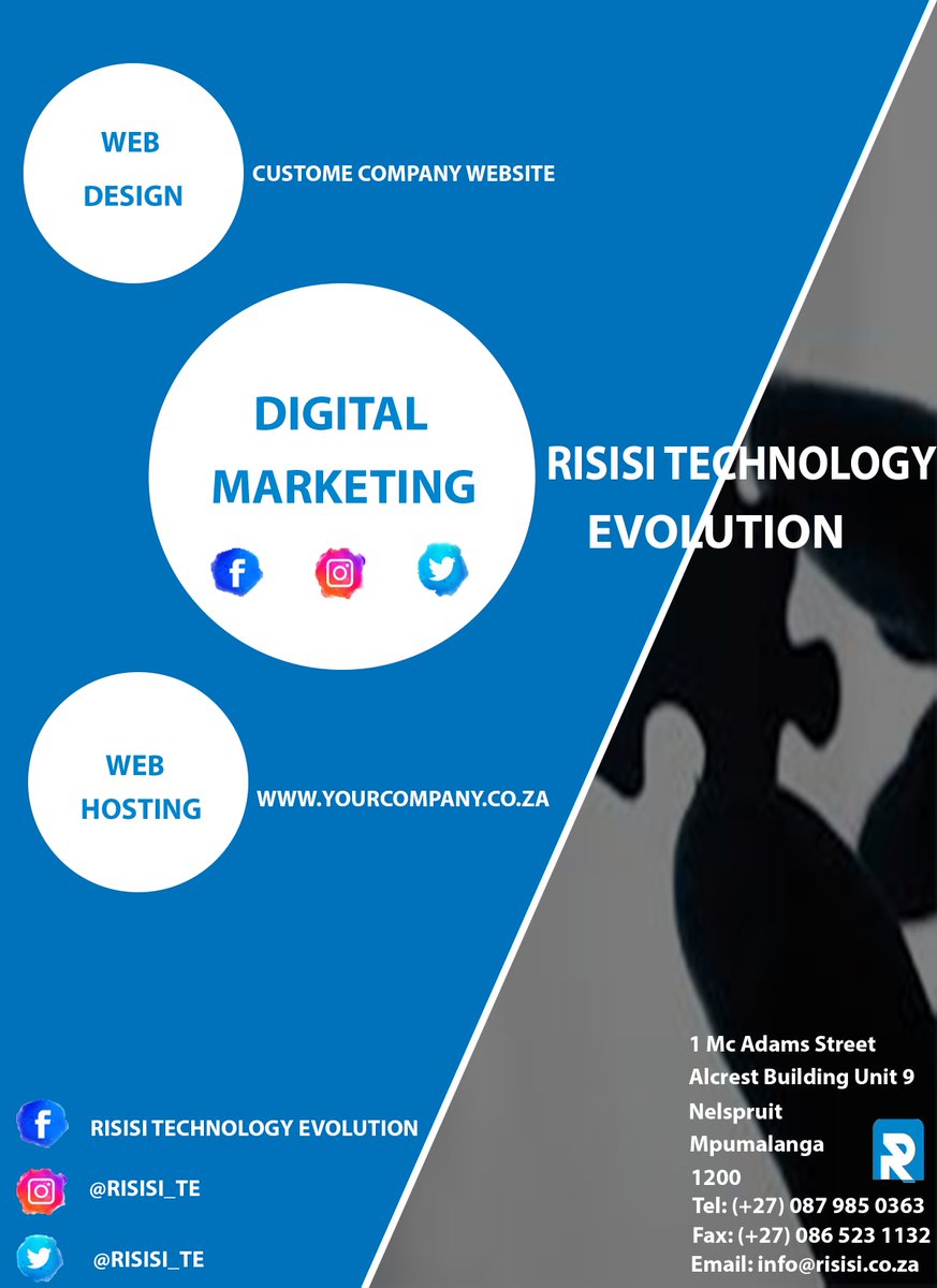 RisisiTE's tweet photo. Take the evolution across
@RisisiTE 
Facebook: https://t.co/e3ymIvmFW1
Instagram: @risisite
Website: https://t.co/3BaZMe8lth
Email: info@risisi.co.za
Tel: +27 87 985 0363 https://t.co/LYcZpjQ3S7