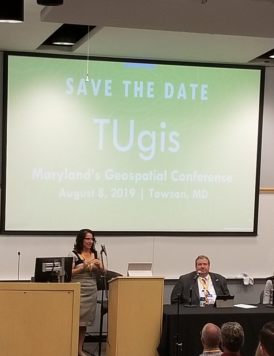 MSGIC_MD's tweet photo. This just in! #TUgis2019 will be in August next year! #MD #GIS https://t.co/mHzmWP1Az8