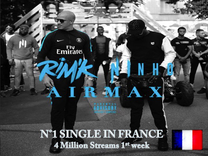 WORLDMUSICAWARD's tweet image. #RimK&apos;s #AirMax ft #Ninho is the N°1 Single in France this week!👏1⃣🇫🇷🗼🔥🌟 
#Vegedream&apos;s #RamenezLaCoupeALaMaison slips 1 - 2 this week, #Drake&apos;s #InMyFeelings rises 4 - 3 and #AyaNakamura&apos;s #Djadja slips 2 - 4! 
facebook.com/worldmusicawar…