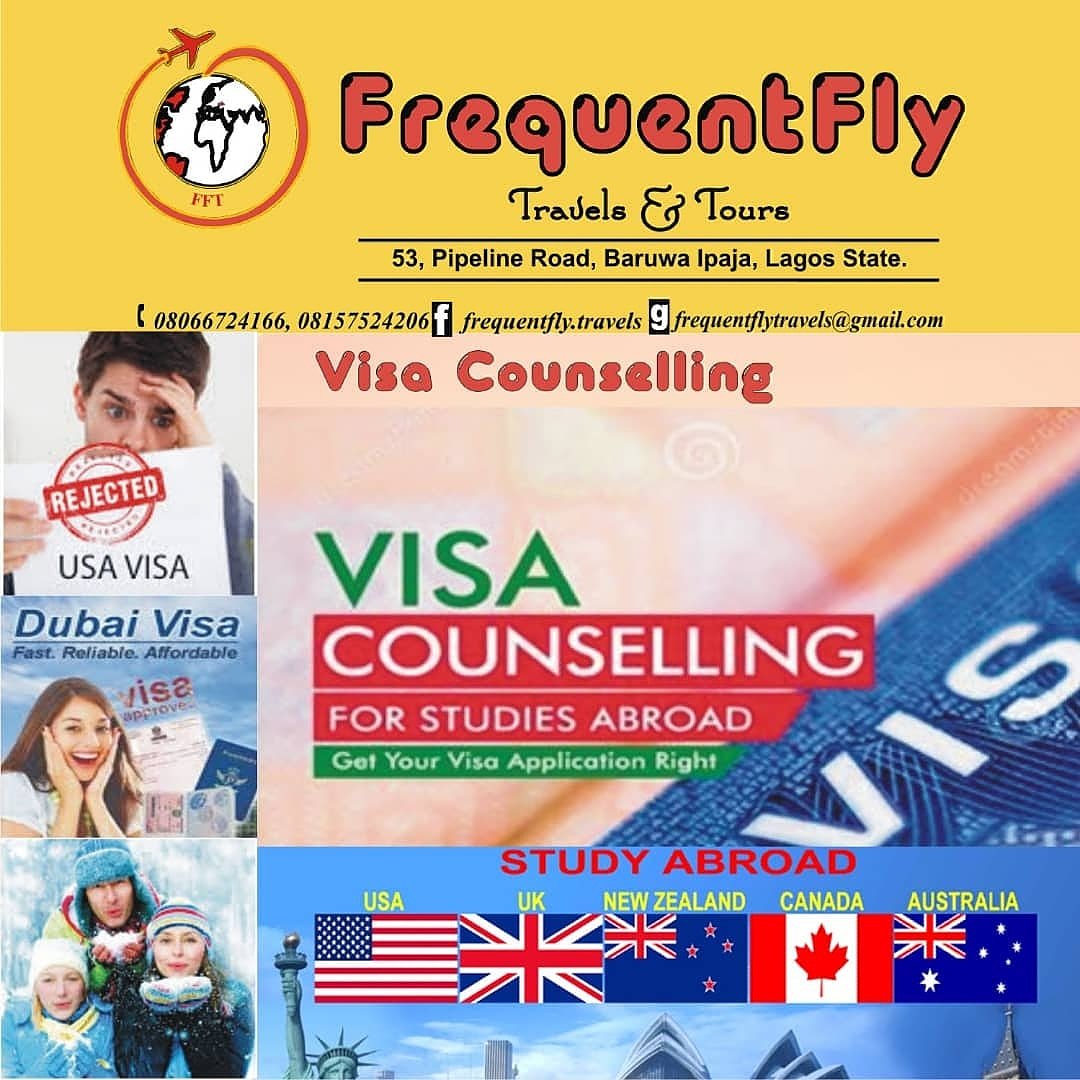 FrequentFlyNG's tweet photo. FREE! FREE!! FREE!!!
✓ VISA APPLICATION COUNSELING.
✓ STUDY ABROAD COUNSELING.
✓ TRAVEL COUNSELING.
✓ Free TOUR COUNSELING.
Date: 23rd & 24th of August.
Venue: WhatsApp Group https://t.co/6JArqS7UF3.
Time: 7pm daily.
#Frequentfly #WorldPressConference #SuperStarWednesday https://t.co/4Hz9Rgyj9y