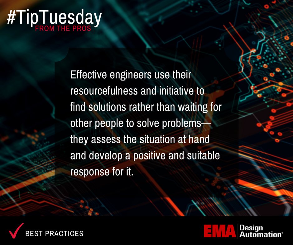 EMA_EDA's tweet photo. This is just one tip on how to be an effective engineer. Check out the blog for more: https://t.co/ptifrQkKPp #TipTuesday #EMAEDA #effectiveengineers https://t.co/oj0pACvZzt