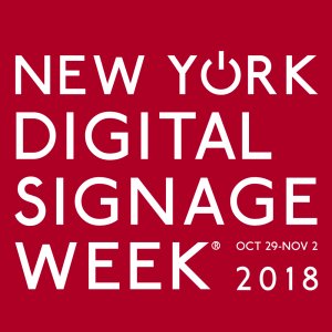 The official New York Digital Signage Week website goes live shortly so if you have any events happening that you think we don’t know about do email us! #NYDSW  takes place Oct 29-Nov 2, 2018