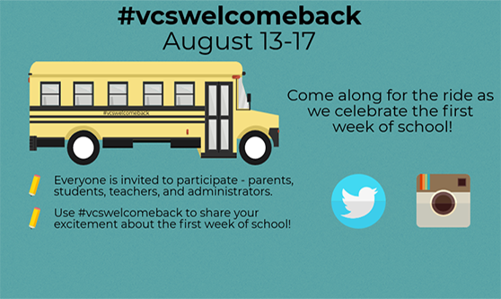 volusiaschools's tweet photo. August 13 is quickly approaching! We want you to share your excitement about the first week of school using #vcswelcomeback https://t.co/xZG5s7Y7sa