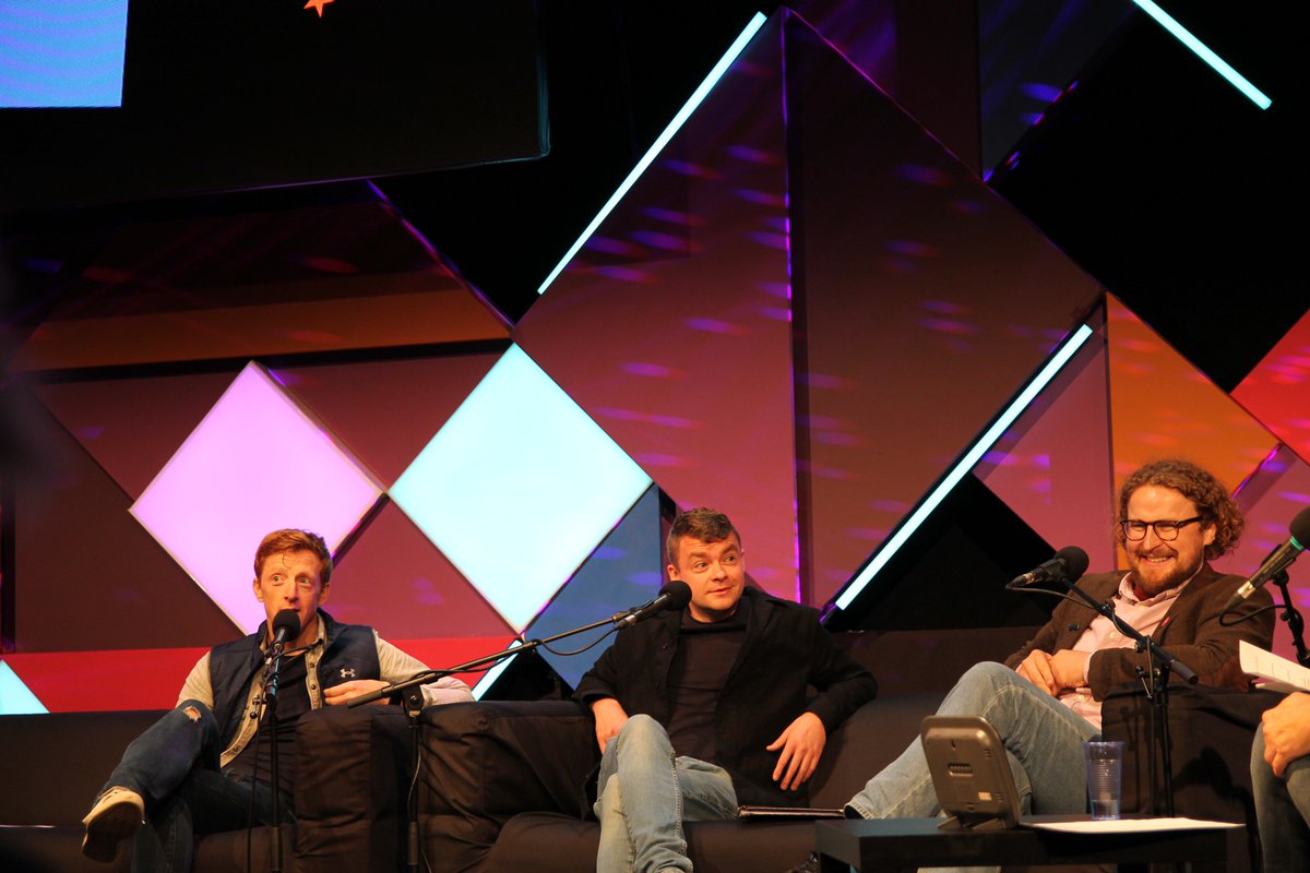 BBCRSAfternoons's tweet photo. The cast of #SquareGoPlay Scott Fletcher and Gavin Wright as Max and Stevie join writer Gary McNair to tell us all about the playground inspired show! https://t.co/GCxKRL2VN0