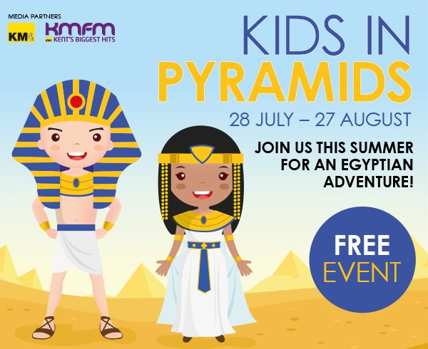 Royal_Shopper's tweet photo. Take your #kids on an adventure this #summer!
Kids In Pyramids is a FREE interactive event open every day @Royal_Shopper 'til Mon 27 August. Find out more > https://t.co/lrycFVnFq2
#RVPKidsInPyramids #shopping #TunbridgeWells #Kent @My_T_Wells @tw_events @PT_Kent @PT_Sussex https://t.co/ioNMHeUltG