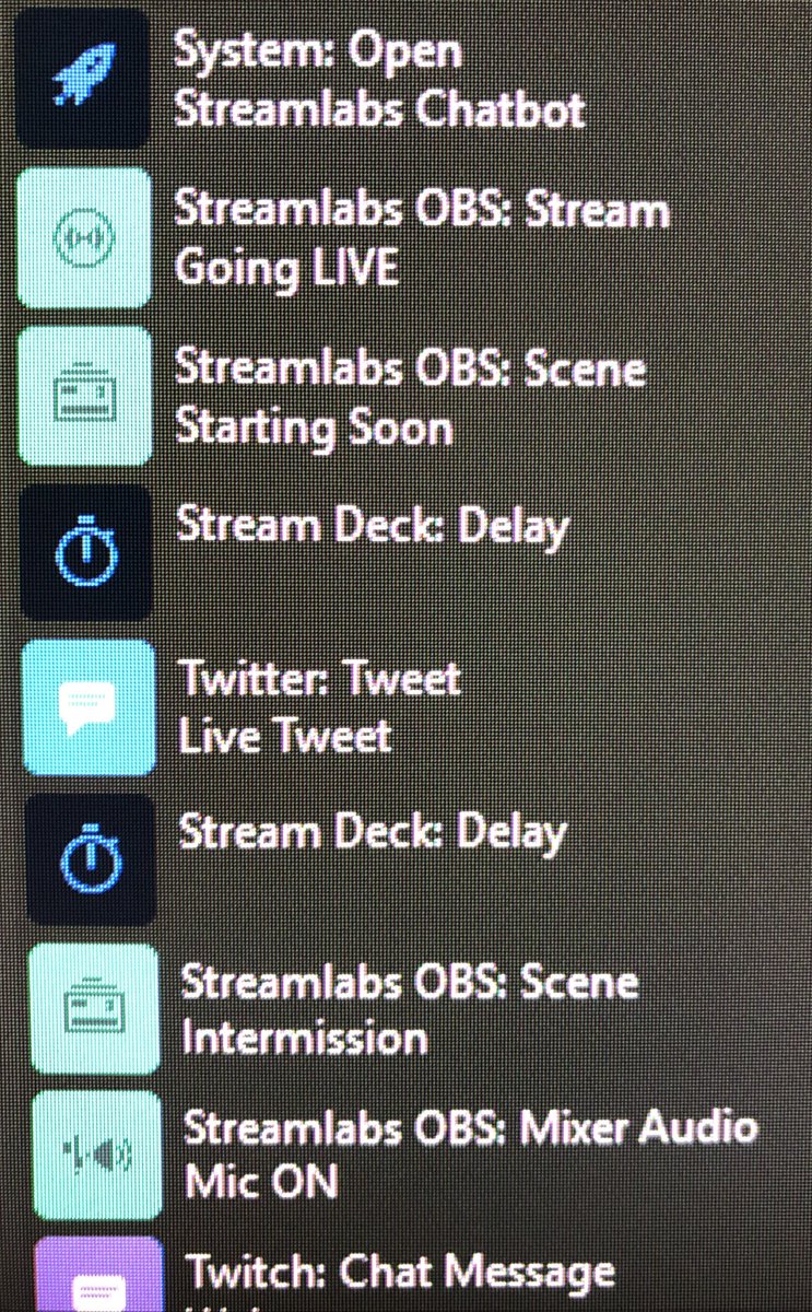 kiralee_twitch's tweet photo. Today I programmed a starting and ending #multiaction for my #elgatostreamdeck - I know that i can and will do better but this isn’t bad for a beginning, right?! @elgatogaming @GamingCareers #stramdeck #twitchstreamer #girlstreamer #SupportSmallerStreamers https://t.co/8YlUtkghpP
