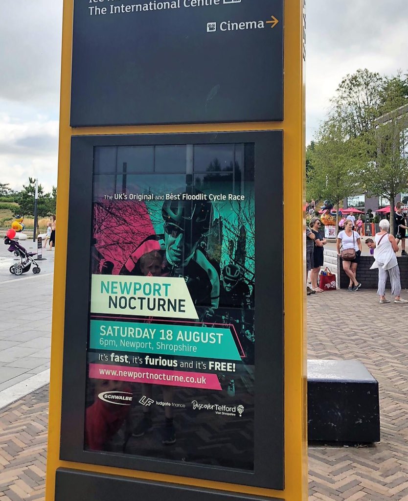 NewportNocturne's tweet photo. Have you seen our big screen ads on the M6 near Birmingham and around @TelfordCentre ? Pls spread the word about the event and let's get everyone we know in Newport for a great night out on Saturday 18th August! https://t.co/OfWgCXJpXL