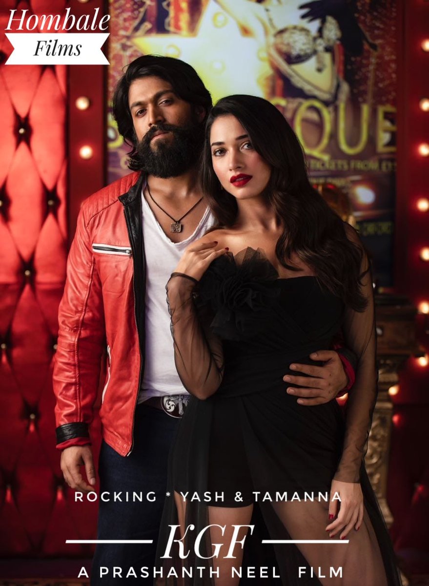 shivuaDDa's tweet photo. Stunning Pic Of #RockingStar @NimmaYash and Gorgeous @tamannaahspeaks From Special Song Of Highly Expected #KGF 

@SrinidhiShetty7 @Karthik1423 #PrashantNeel @hombalefilms #ShivuaDDa https://t.co/vtne2EwRmD