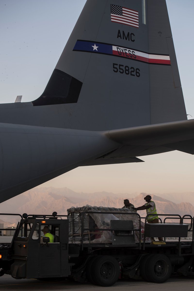 AirMobilityCmd's tweet image. Happy #HercDay! This C-130 crew from @DyessAFBase is executing some tactical #HercWerk half way around the world in Afghanistan. They&apos;re currently delivering troops and cargo throughout the area to operations that need them. #HercWork #DoYouEvenLift