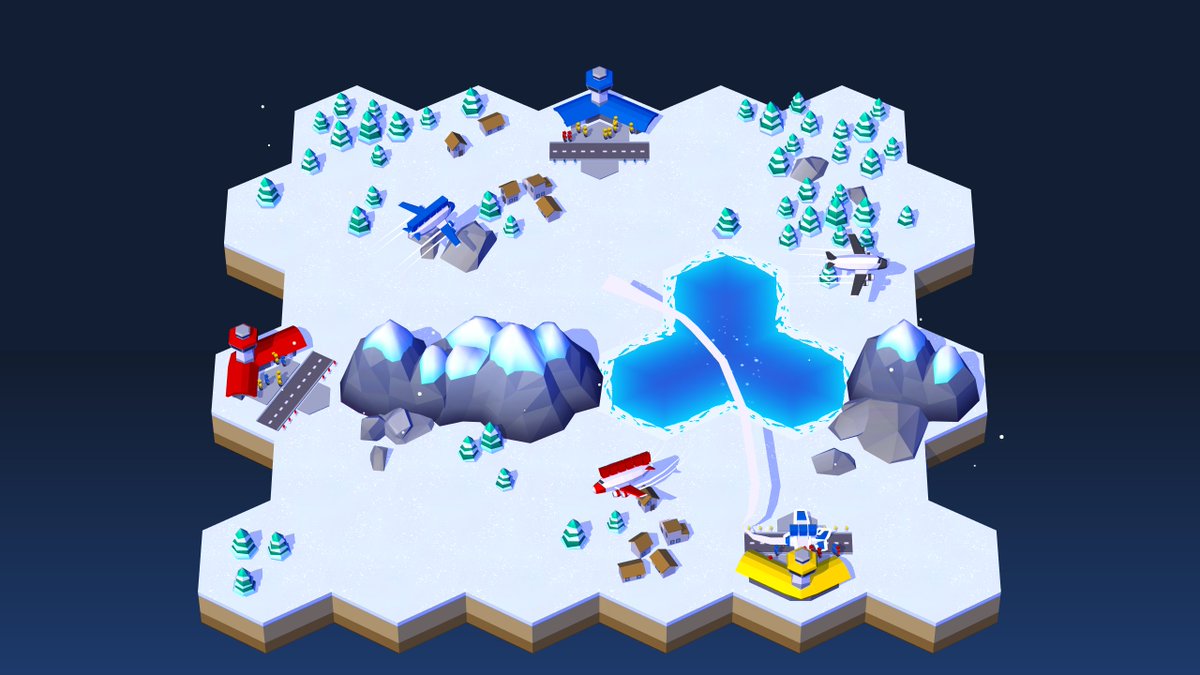 flarup's tweet image. I’m really excited about the evolution of the art direction in Fly THIS!

Thank you to @3DCrede &amp;amp; @ulrikdamm for putting up with my obsessing over things like waving grass, swaying trees, ocean shimmer and reflections.

I think we’ve made a world thats vibrant and fun.