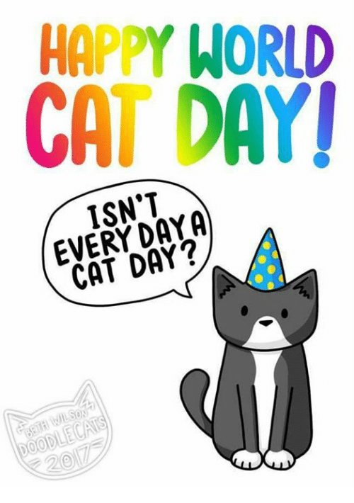 Green_Cat's tweet photo. Nyan! Happy #InternationalCatDay!
Cats are adorable fluffy animals.
All deserve our appreciation - no matter what their size, shape &amp; kind. 

#Cats #CatsOfTwitter #世界猫の日 #세계고양이의날 #猫の日⁠ ⁠⁠ ⁠⁠ ⁠  ⁠⁠ ⁠⁠  #CatDay #WorldCatDay

Illustration credit: @doodlecats https://t.co/jX8UucqLO5