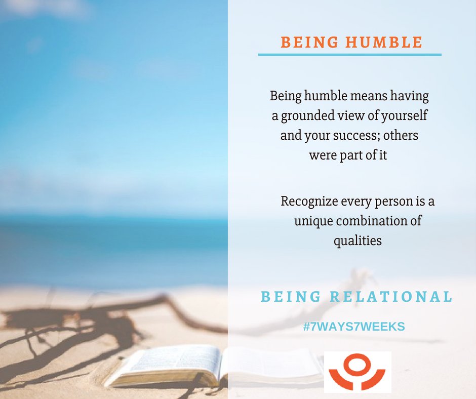 QualityDialogue's tweet photo. What does Being Humble in a relational way look like? #7Ways7Weeks #BeingRelational #BeingHumble https://t.co/H3hgmfITHC