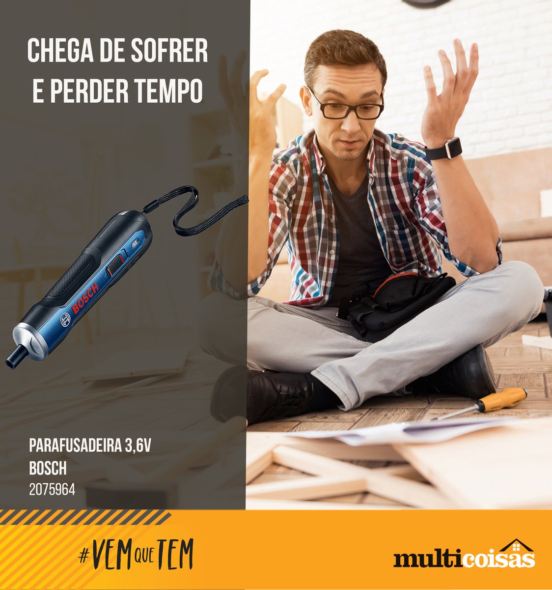 multicoisas's tweet photo. A Parafusadeira Bosch é o toque de qualidade e precisão que faltava para as suas tarefas domésticas!😉
#parafuseira #bosch #diadospais #multicoisas #vemquetem https://t.co/PEO0yWWXmo