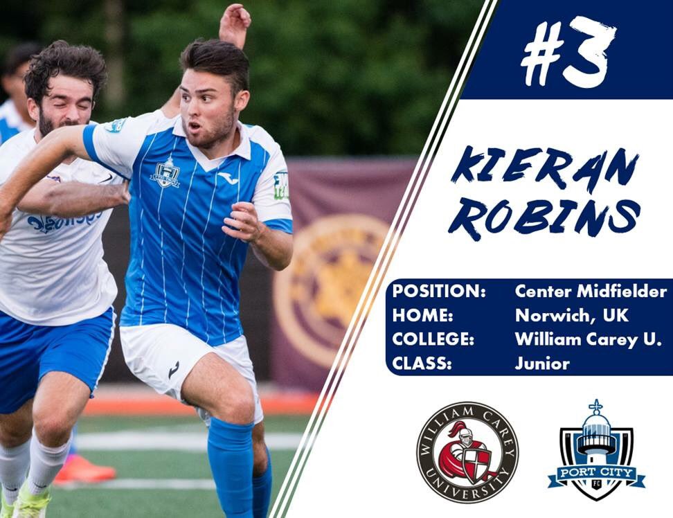 PortCityFC's tweet photo. Farewell to Port City's playmaker, Kieran Robins, as he heads off to @CareyAthletics! π
#StudyBoundSounders https://t.co/Wd8qrt4PxG