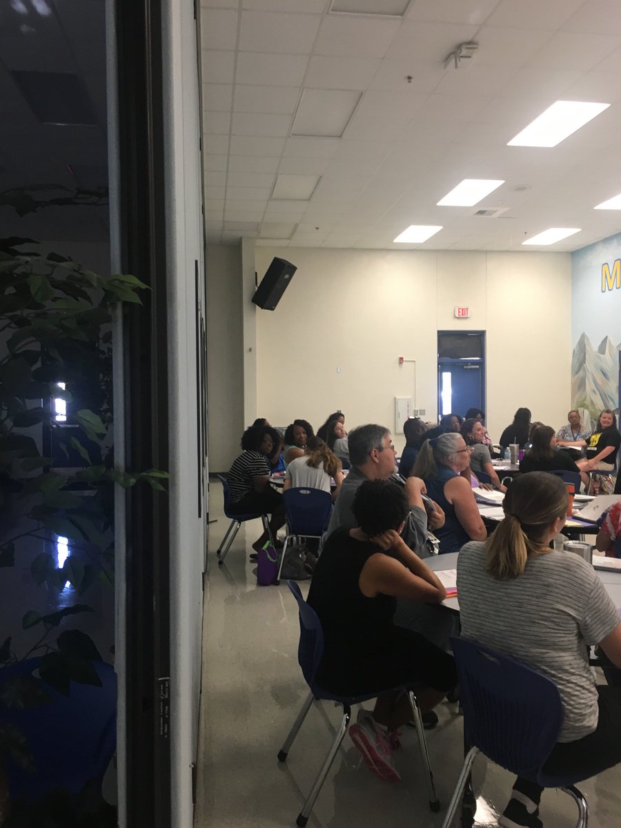 HCPSMarshallMS's tweet photo. Our teachers as students today reviewing our school wide systems @HCPSArea5 #adventureawaits https://t.co/jRRoVBXnl8