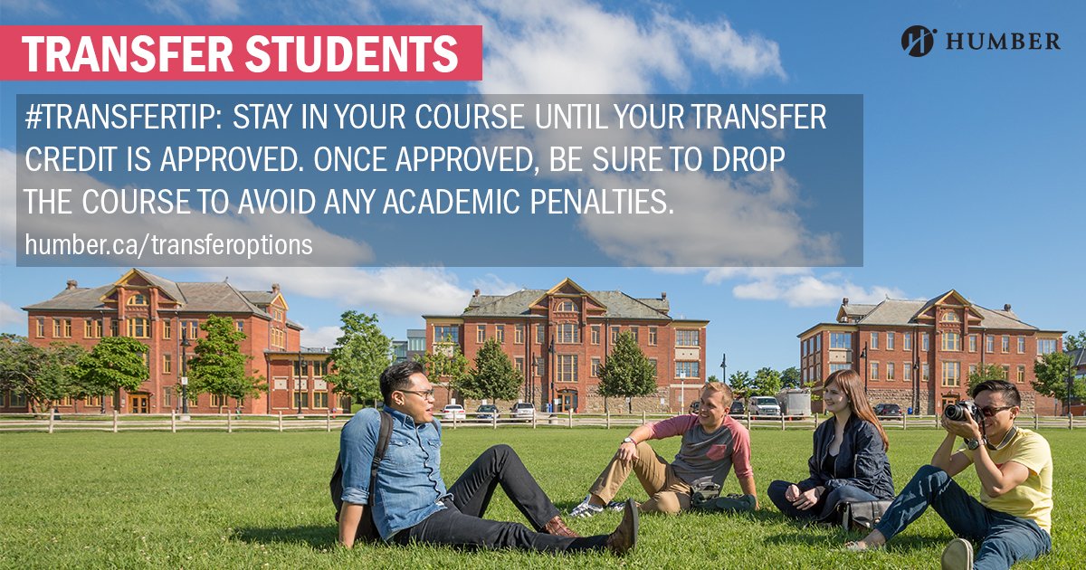 HumberPoly's tweet image. TRANSFER STUDENTS! If you&apos;ve applied for transfer credits, wait till they&apos;ve be approved before dropping the course(s). #TransferTips
humber.ca/admissions/tra…