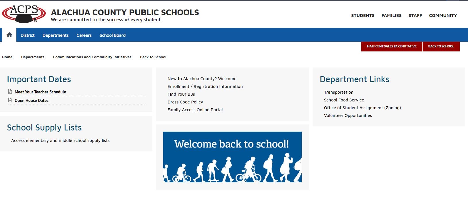 Alachua Schools on Twitter: "Meet Your Teacher/school orientation sessions start tomorrow. Find the schedule on our Back to School page, along with links to ...