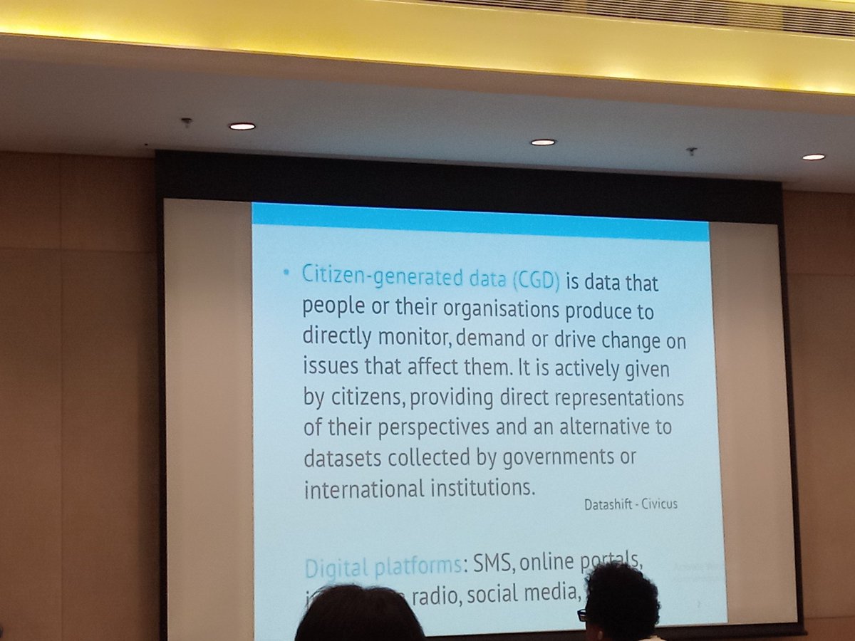 HopeForGirlsTZ's tweet photo. What is Citizen generated Data?
@cabreulopes explains from her presentation at #GenderDataWorkshop https://t.co/NYFO32yyWZ