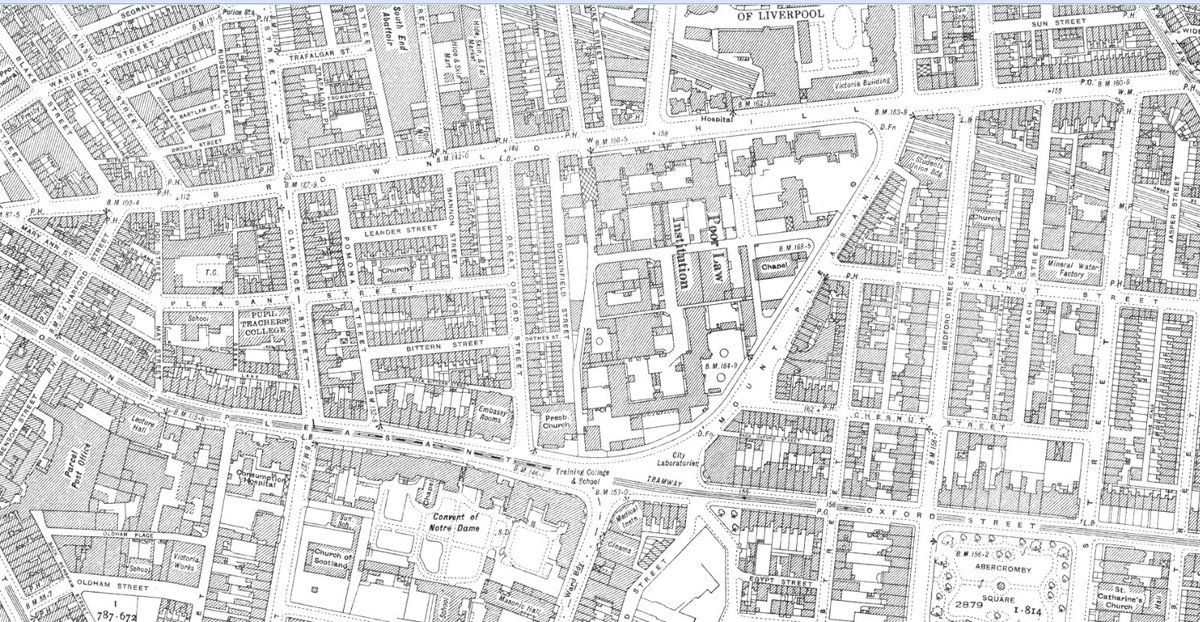 On the 8th August 1834 the Poor Law Amendment Act introduced workhouses to combat rising poverty. This system remained in place until 1930 - here's a 1929 map of #Liverpool showing one of its 'Poor Law Institutions' #ukhistory #industrialhistory #victorian #edwardian