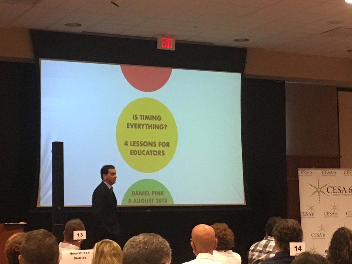 Learning from Daniel Pink today @ Ensuring Great Leadership conference! @WBSDschools <a href="/tneitzke/">Thomas Neitzke</a> #ensure18 #lifelonglearningleading