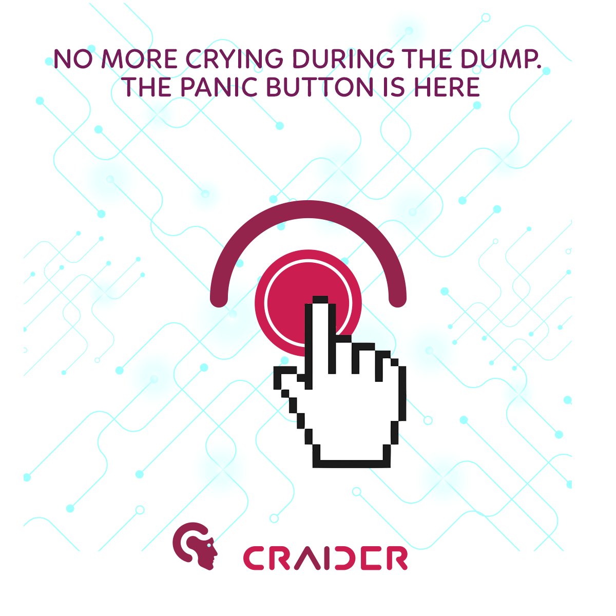 Craider_Trader's tweet photo. When the #market drops, don't panic! #Craider has a cash out button that will immediately convert all your #digital #assets to $USDT so you curb your losses. Message @Craider_bot on #Telegram to get started now! https://t.co/kxo55t0sj6
