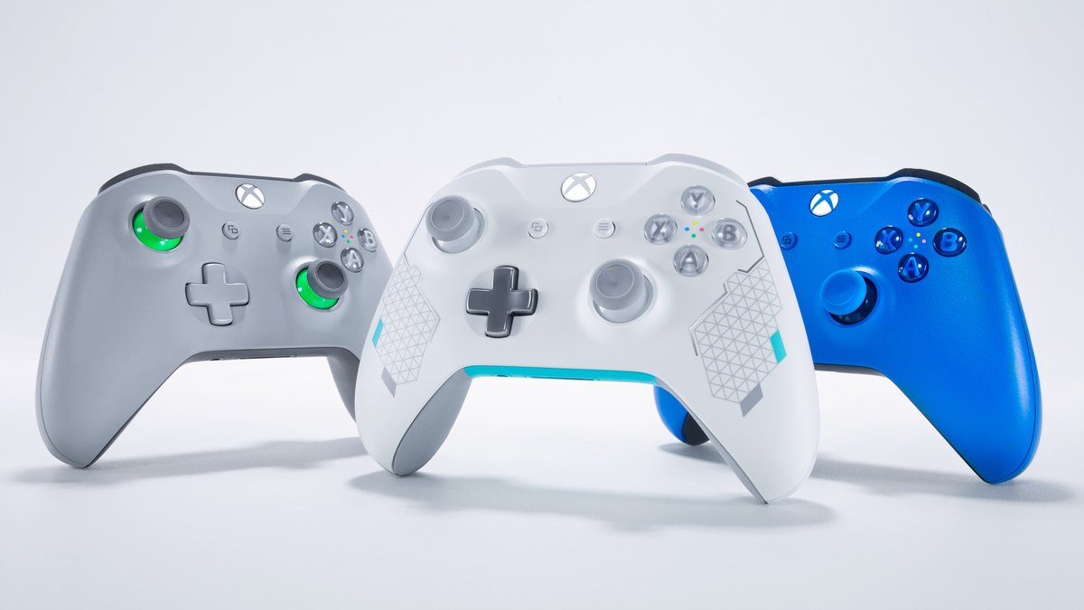 white sport xbox controller