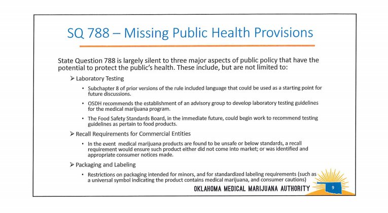 tylertalley22's tweet photo. Bates now discussing "significant gaps" in the #SQ788 language. There are three big ones @HealthyOklahoma has concerns about: https://t.co/FarmJNm5DW
