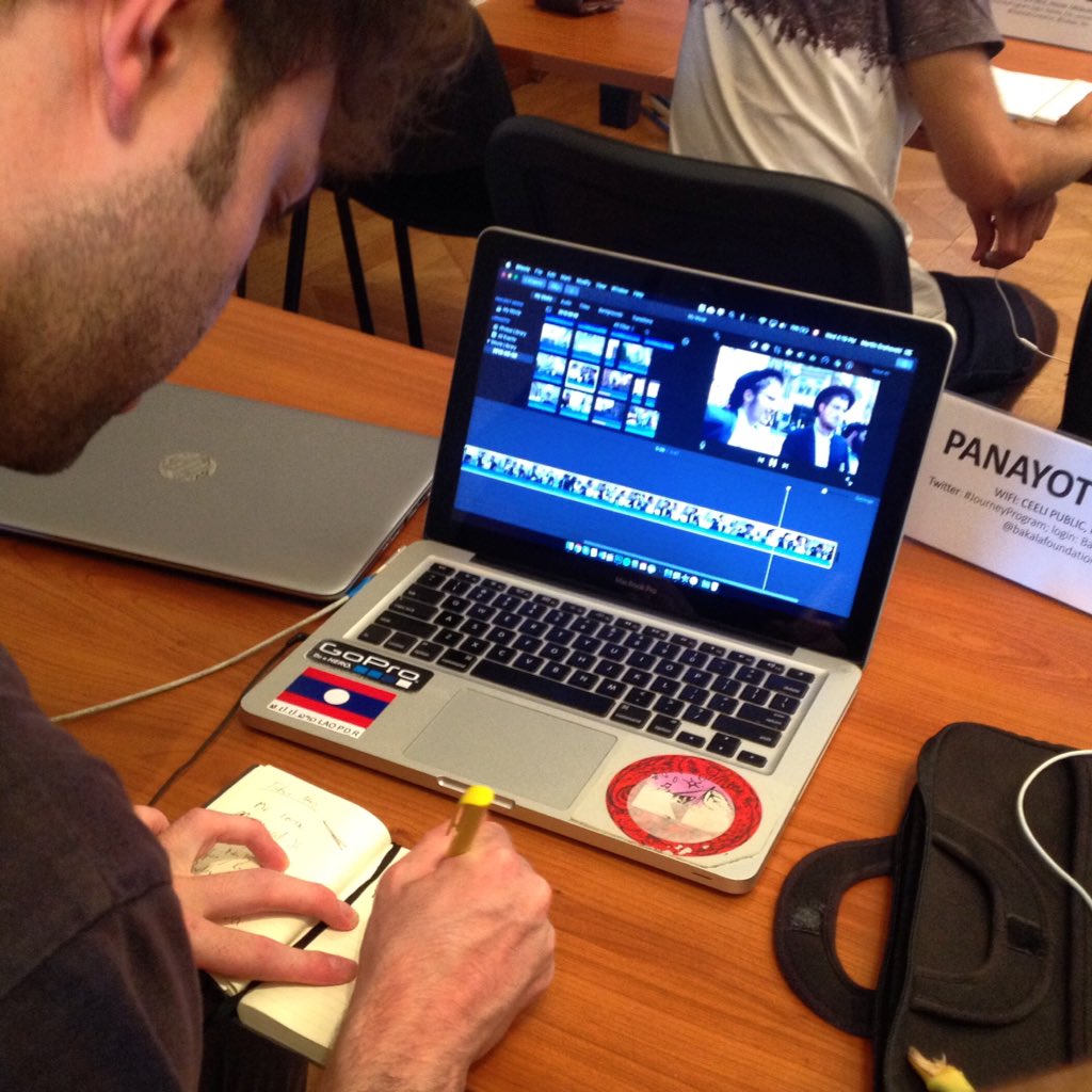 Bakala_Fdn's tweet photo. We are working on our stories for mobile journalism excercise today. #JourneyProgram https://t.co/3JHC8Dzp4D