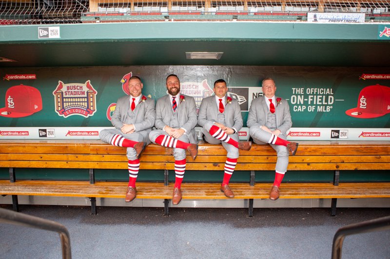 MiragePhotoSTL's tweet photo. How about those socks?!  🙌 When in Rome (or Busch Stadium), do as the Cardinals do! #BehningUpToBat https://t.co/6BspuN3uMl