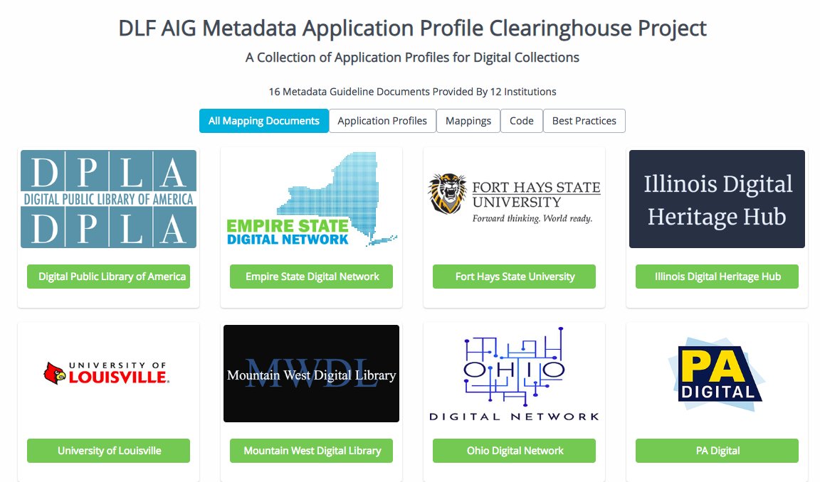 CLIRDLF's tweet image. Utilizing resources from the #dlfaig Metadata Application Profile (MAP) Clearinghouse Project, @carnegiehall’s @lmbarrier + @k_grons share their insights and processes for generating and publishing a MAP to assess collections metadata: diglib.org/carnegie-hall-…