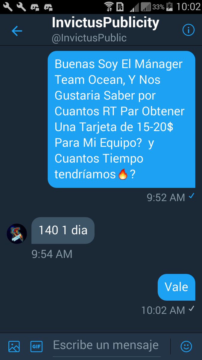 Buenas Necesitamos Su Ayuda Hoy Mas Que Nunca, Necesitamos 140RT en Un Dia Para Que @InvictusPublic, Nos De Una Tarjeta de 20$

Hoy Por Mi, Mas tarde y  Mañana Por Ti🔥

RT POR FAVOR
<a href="/JonysitoGG/">Viserion™</a> 
<a href="/Tinti_0311/">Tinti</a> 
@Abel44943597 
<a href="/Mundroide/">Mundroide</a> 
<a href="/mike_crahan/">Mike Crahan</a> 
<a href="/SantiagoSCSka/">SouthCSka</a> 
@FNLLiga