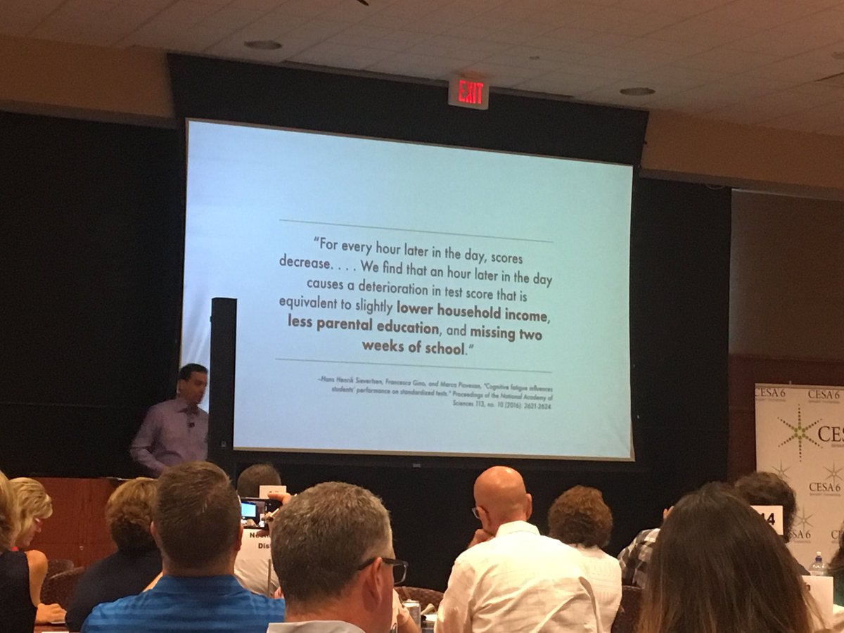 Time of Testing Matters <a href="/DanielPink/">Daniel Pink</a> #ensure18 @WBSDschools