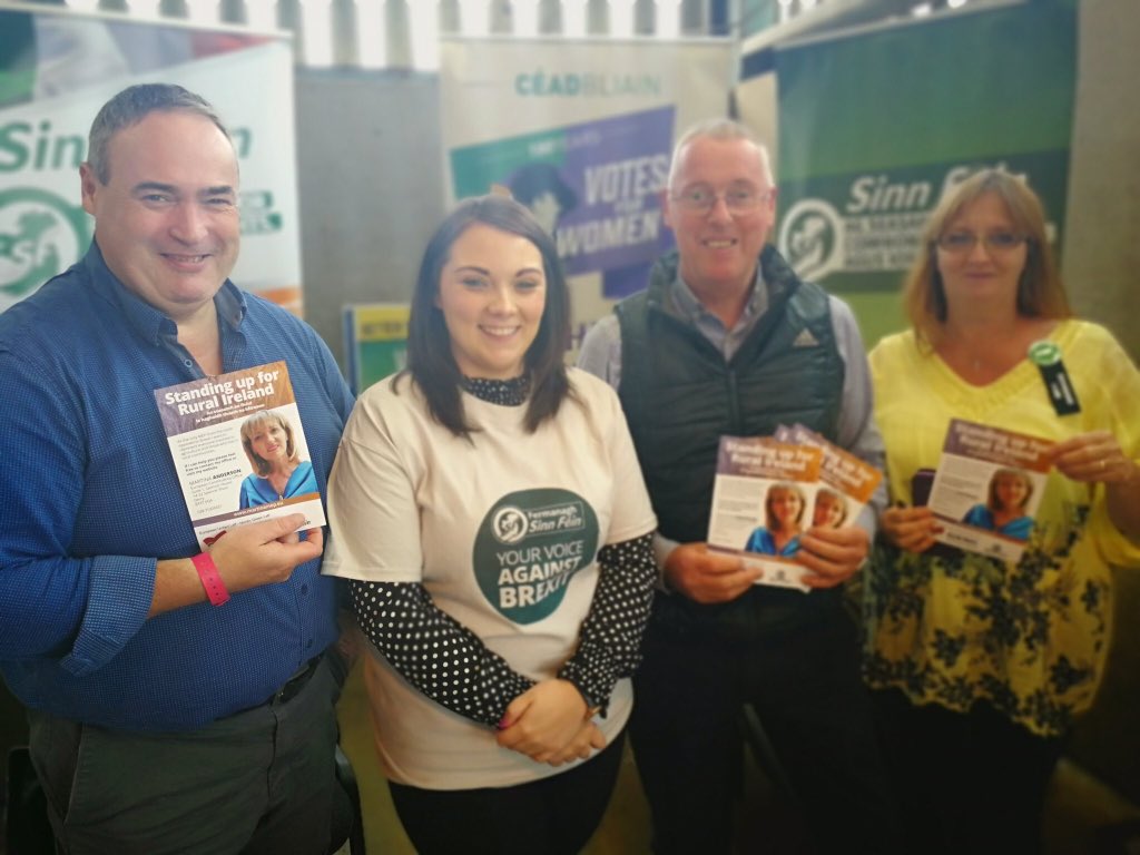sinnfeinireland's tweet photo. The Sinn Fรฉin Team at the Fermanagh County Show - standing up for Rural Ireland #FermanaghCountyShow https://t.co/RfZzSkksVP