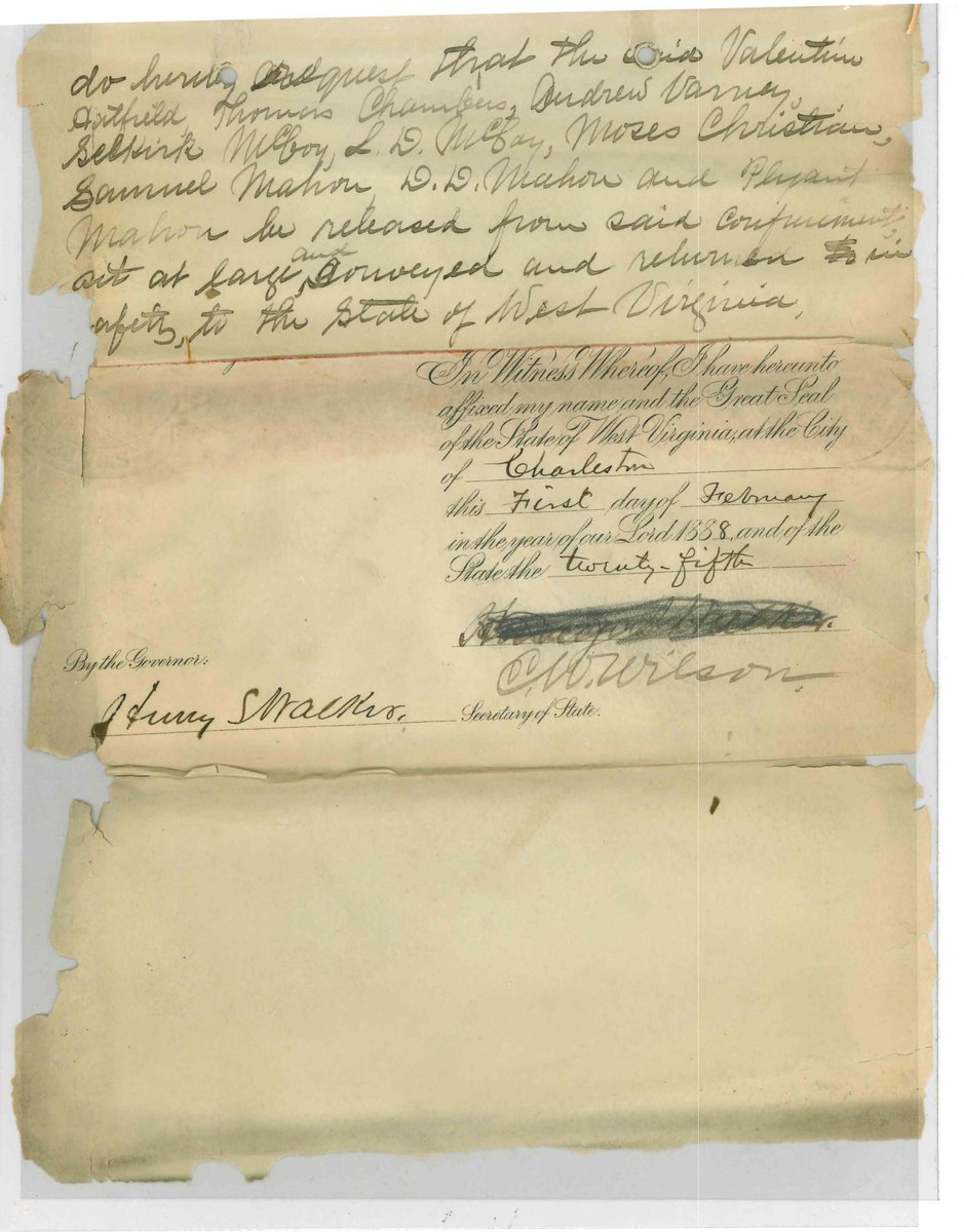Family loyalty, murder, and the debate over state rights: the Hatfield and McCoy feud had it all in the 1880s. Pictured: Gov. Wilson of WV petitions for the release of prisoners captured from WV and imprisoned in KY. #Archives80s #ArchivesHashtagParty catalog.archives.gov/id/5957731