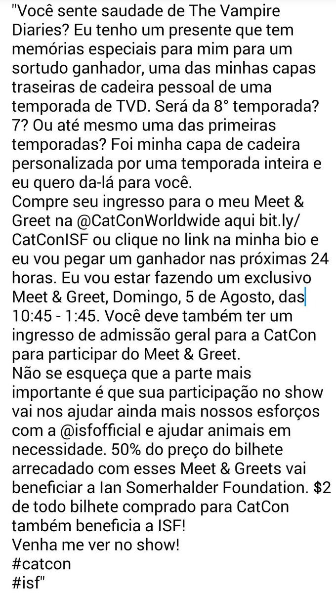 IanSBRA's tweet photo. 📷 26/07 | Ian Somerhalder via Instagram. https://t.co/jh4an4XpGT