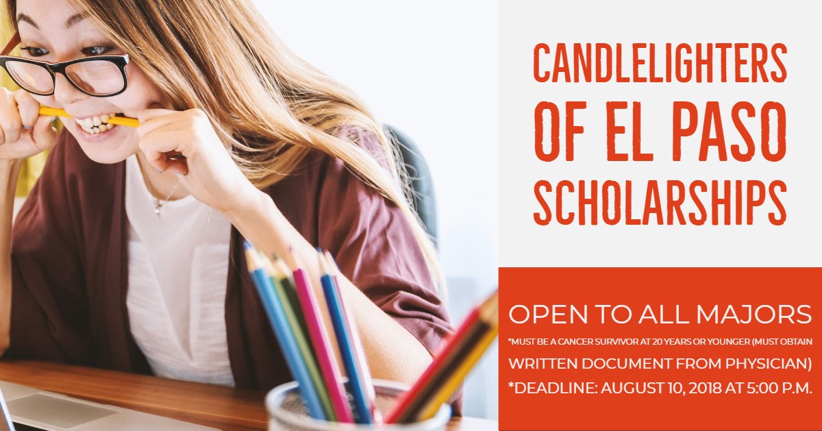 Candlelightelp's tweet photo. For more information on Candlelighters of El Paso Scholarships, visit our website! https://t.co/vOSEmc4iah https://t.co/ahzCgC891c