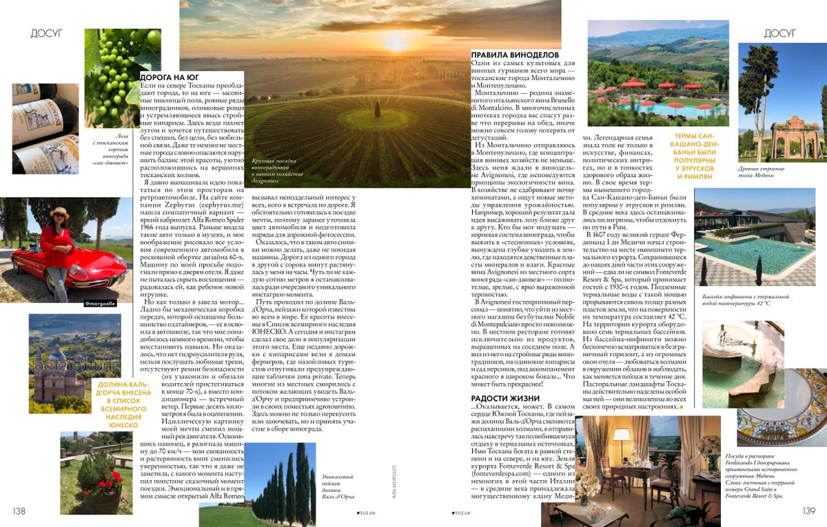 fonteverdespa's tweet photo. A trip around our beautiful Tuscany together with #ElleUkraine https://t.co/mlVa8vL3Q3