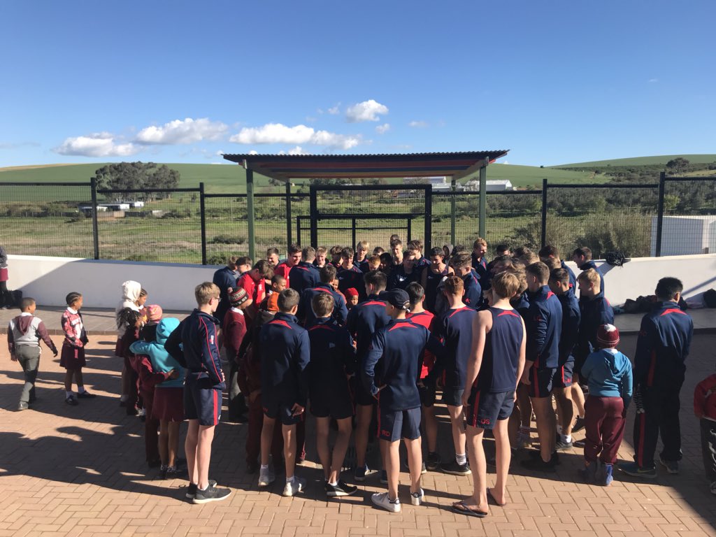 MerchiRugby's tweet photo. Day 8: We arrived at the Goedgedacht Trust today. What an incredible experience! We spent some time at the Centre and itโs facilities, including the newly installed Castle, designed by our very own Mr Main! #POPUKSchools #pathoutofpoverty #GetInvolved #danceoff #Goedgedacht https://t.co/BeIzZg3W9k