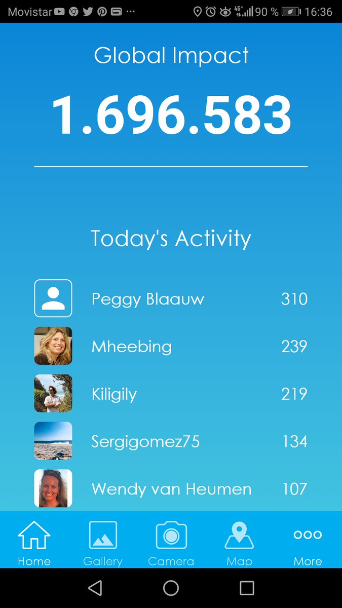 Hoy un español ocupa una de las cinco posiciones del podium de la aplicación de Litterati con 134 piezas recogidas. 
Desde <a href="/litteratispain/">LitteratiSpain</a> le damos las gracias.
<a href="/litterati/">Litterati</a>