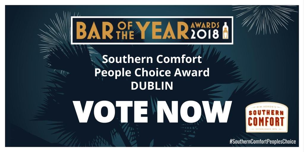 With voting closing tonight in the Southern Comfort Bar of the Year Awards, we would appreciate your votes now more than ever! Follow the link below to make us very happy people!😀
goo.gl/forms/KxJXPOZL…
#SOUTHERNCOMFORTPEOPLESCHOICE18