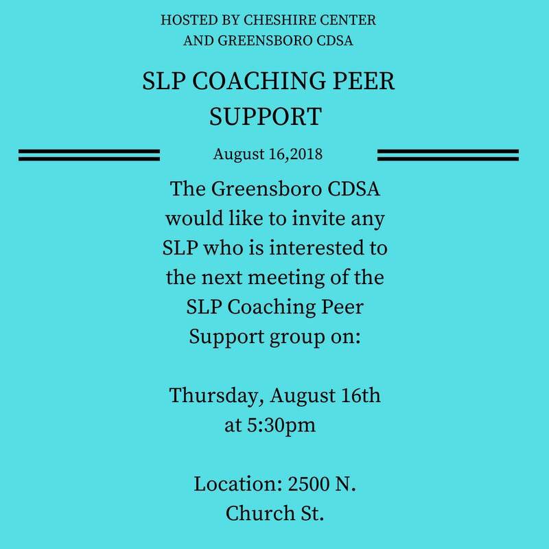 CheshireSpeech's tweet photo. It is here again! Join us and Greensboro CDSA Thursday, August 16th!! We'd love to see you https://t.co/bfCzU4LLzS RSVP please email, cheshire@cheshirecenter.net #SpeechGeeks #SLP #greensboro #CheshireCenter #SpeechandLanguage https://t.co/e2ejGoQpfn