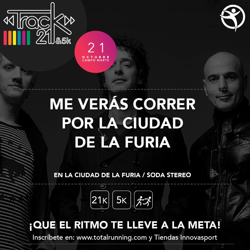 ¡Con toda la furia! Corre con nosotros, corre #Track21 😆 totalrunning.com