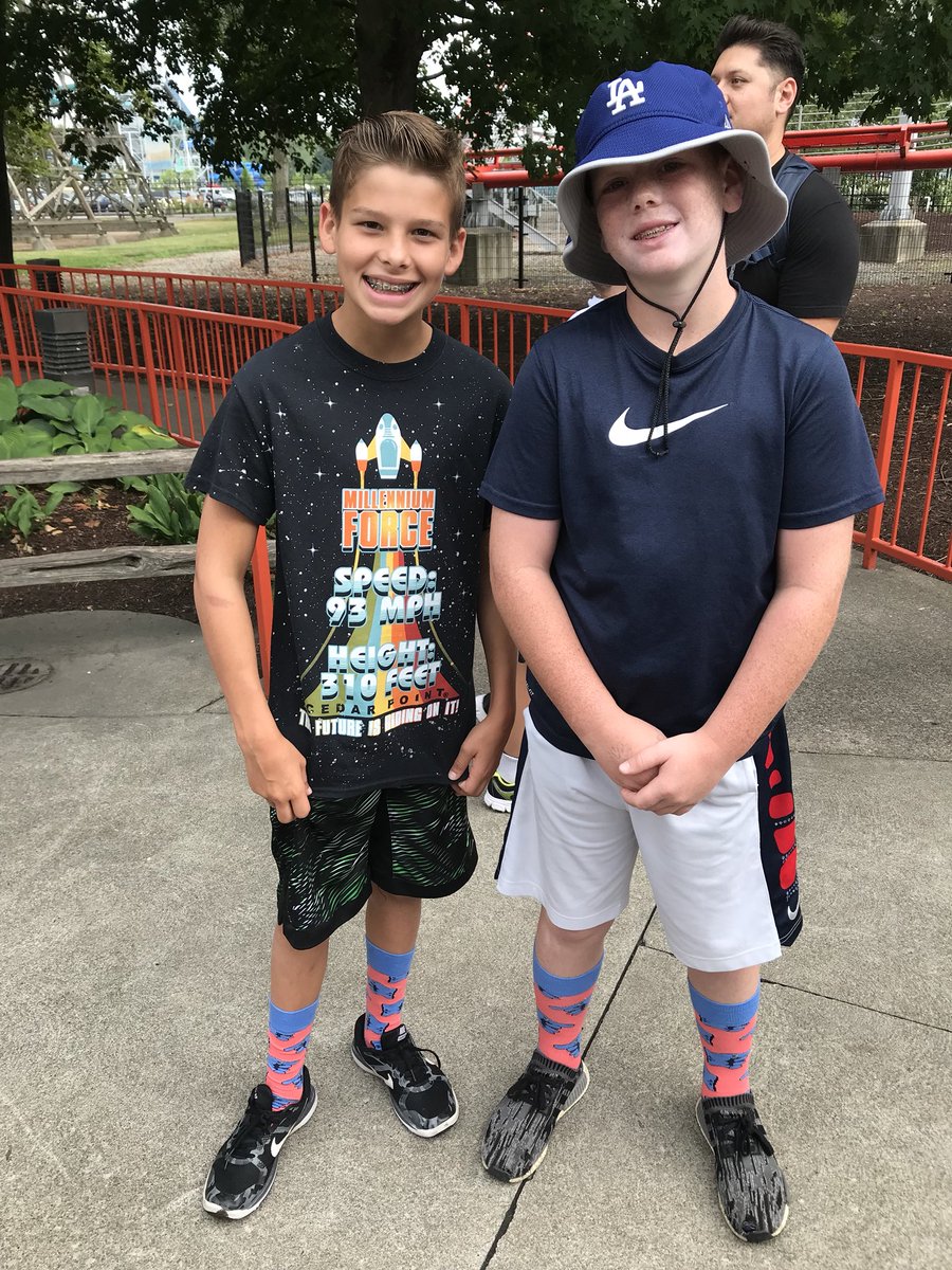 Steel Vengeance, Maverick, ValRavn, Rougarou, Millenium Force: all before 11:30 today. #CPBestDayEver #LighthouseRVPark #earlyentryworthit