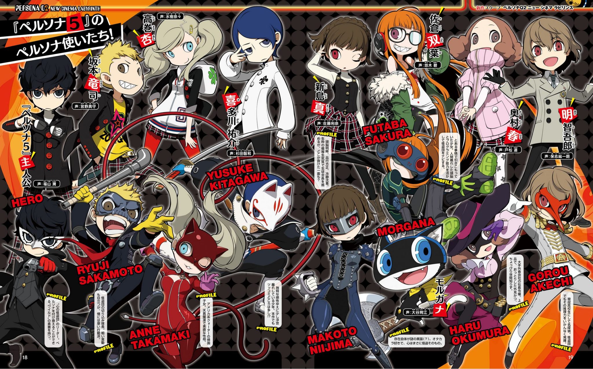 Persona Q2: New Cinema Labyrinth Announcement Feature Scans. 