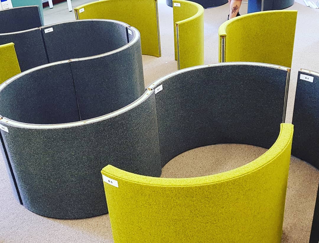 LibraryDMU's tweet image. Some interesting shapes appearing on Kimberlin Library&apos;s First Floor as part of our #SpaceForSuccess refurbishment. Any guesses? #YourLibrary #LoveDMU #DMU