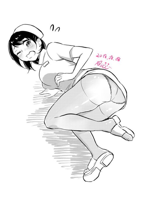 2018/08/09 おナース様のおパンチラ🌝 